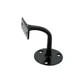 SB6184BLK - Spira Brass Brass Handrail Bracket Matt Black