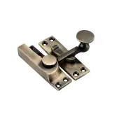 SB8102ANT - Spira Brass Quadrant Sliding Arm Fastener - Antique Brass