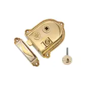 SB7105PBUL - Spira Brass Cromwell Rim Latch - Polished Brass
