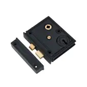 SB7109BLK - Spira Brass Vertical Rim Lock Black