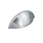 SB2308SC - Spira Brass Slim Cup Handle 85mm - Satin Chrome