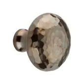 SB2338AT - Spira Brass Hammered Mushroom 38mm Cupboard Knob - Antique Brass