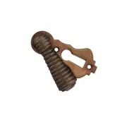 SB3101MANT - Spira Brass Beehive Standard Key Escutcheon - Matt Antique Brass