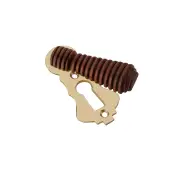 SB3112AB - Spira Brass Rosewood Beehive Standard Key Escutcheon - Aged Brass