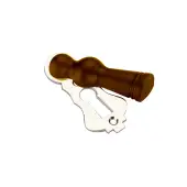SB3114PN - Spira Brass Rosewood Lady Standard Key Escutcheon - Polished Nickel