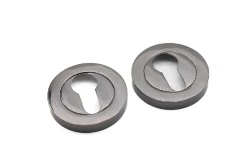 Click Here To Enlarge This Photo Of SB3104BN - Spira Brass Euro Profile Escutcheon - Black Nickel
