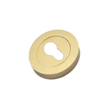 Click Here To Enlarge This Photo Of SB3104SB - Spira Brass Euro Profile Escutcheon - Satin Brass