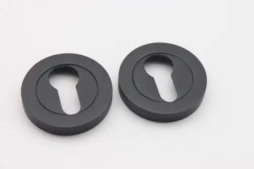 Click Here To Enlarge This Photo Of SB3104GG - Spira Brass Euro Profile Escutcheon - Gun Metal Grey