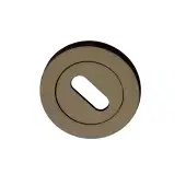SB3105MANT - Spira Brass Standard Key Escutcheon - Matt Antique Brass