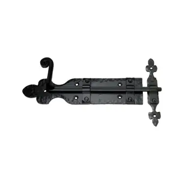 Click Here To Enlarge This Photo Of FC204 - Spira Brass Gothic Cabinet Lock - Black Iron