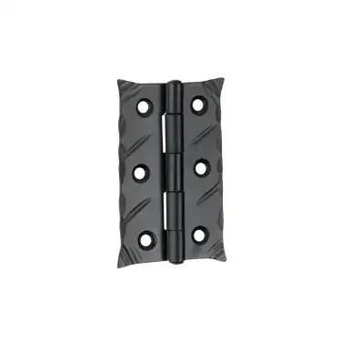 Click Here To Enlarge This Photo Of FC802 - Spira Brass Spike Butt Hinges 75mm x 50mm - Black Iron