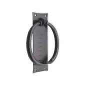 FC821 - Spira Brass Flamingo Door Knocker - Black Iron