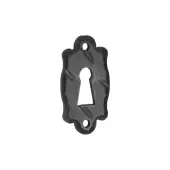 FC847 - Spira Brass Spike Standard Key Escutcheon - Black Iron