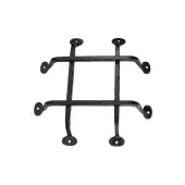 FC842 - Spira Brass Cosmo Air Grill - Black Iron