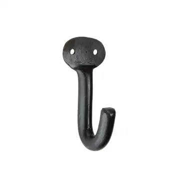 Click Here To Enlarge This Photo Of FC831 - Spira Brass Cosmo Coat Hook - Black Iron