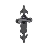 BR4010 - Spira Brass Fulbrook Latch Lever Handles on Backplate - Black Antique