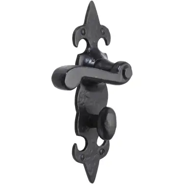 Click Here To Enlarge This Photo Of BR4012 - Spira Brass Fulbrook Bathroom Lever Handles on Backplate - Black Antique