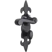 BR4012 - Spira Brass Fulbrook Bathroom Lever Handles on Backplate - Black Antique