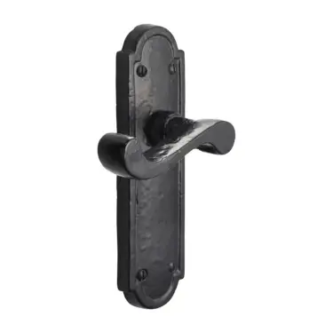 Click Here To Enlarge This Photo Of BR4020 - Spira Brass Laverton Latch Lever Handles on Backplate - Black Antique