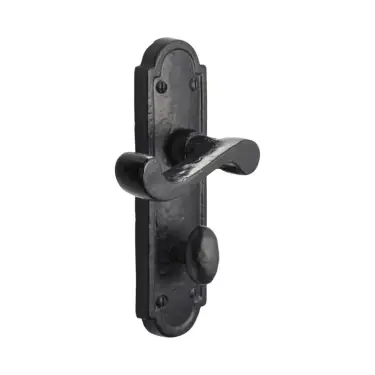 Click Here To Enlarge This Photo Of BR4023 - Spira Brass Laverton Bathroom Lever Handles on Backplate - Black Antique