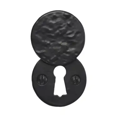 Click Here To Enlarge This Photo Of BR4358 - Spira Brass Round Covered Standard Key Escutcheon - Black Antique