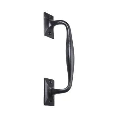 Click Here To Enlarge This Photo Of BR4254 - Spira Brass Pub Style 245mm Pull Handle - Black Antique