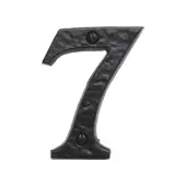 BR43667 - Spira Brass 76mm Door Numeral (Number 7) - Black Antique