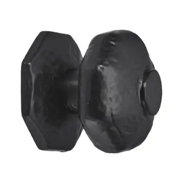 Click Here To Enlarge This Photo Of BR4370 - Spira Brass Octagonal Centre Door Knob - Black Antique