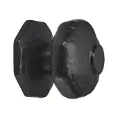 BR4370 - Spira Brass Octagonal Centre Door Knob - Black Antique