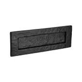 BR4371 - Spira Brass Traditional Letter Plate 260mm x 90mm - Black Antique
