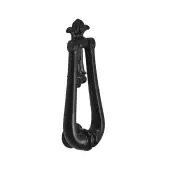 BR4369 - Spira Brass Fleur de Lys Knockers - Black Antique