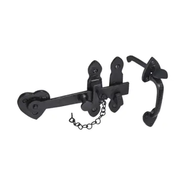 Click Here To Enlarge This Photo Of BR4404 - Spira Brass Cottage Thumb Latch Set - Black Antique