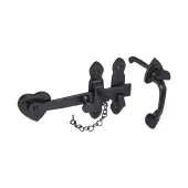 BR4404 - Spira Brass Cottage Thumb Latch Set - Black Antique