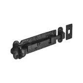 BR4374M - Spira Brass 6" Straight Surface Bolt - Black Antique