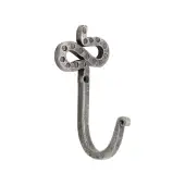 BR601 - Spira Brass Iron Hook - Pewter