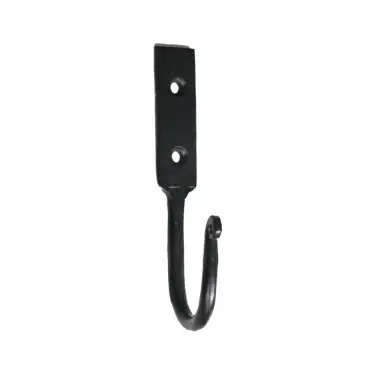 Click Here To Enlarge This Photo Of BR607 - Spira Brass Iron Hook - Black Antique