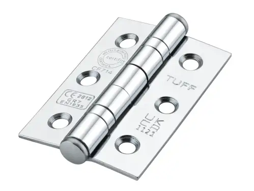 Click Here To Enlarge This Photo Of 6911PC - Spira Brass 76mm x 50mm Grade 7 Steel Ball Bearing Hinges - Polished Chrome