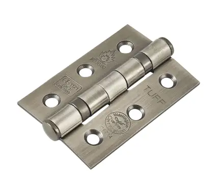 Click Here To Enlarge This Photo Of 6911ANT - Spira Brass 76mm x 50mm Grade 7 Steel Ball Bearing Hinges - Antique Brass