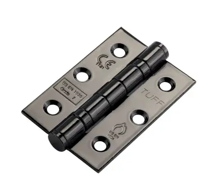 Click Here To Enlarge This Photo Of 6911BN - Spira Brass 76mm x 50mm Grade 7 Steel Ball Bearing Hinges - Black Nickel