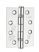 6921PC - Spira Brass 100mm x 76mm Grade 11 Steel Ball Bearing Hinges - Polished Chrome