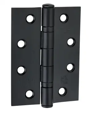 Click Here To Enlarge This Photo Of 6921BLK - Spira Brass 100mm x 76mm Grade 11 Steel Ball Bearing Hinges - Matt Black
