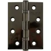 6921BN - Spira Brass 100mm x 76mm Grade 11 Steel Ball Bearing Hinges - Black Nickel