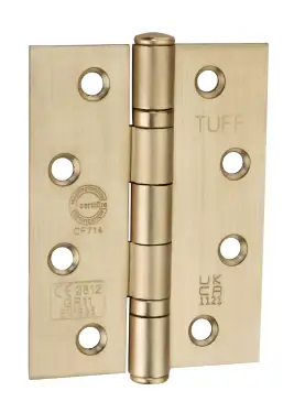 Click Here To Enlarge This Photo Of 6921SB - Spira Brass 100mm x 76mm Grade 11 Steel Ball Bearing Hinges - Satin Brass