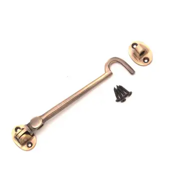 Click Here To Enlarge This Photo Of SB8113ANT - Spira Brass Silent Cabin Hook 150mm - Antique Brass