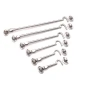 SB8113SC - Spira Brass Silent Cabin Hook 150mm - Satin Chrome