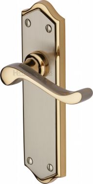 Click Here To Enlarge This Photo Of W4210-JP Heritage Brass Door Handle Lever Latch Buckingham Design Jupiter Finish