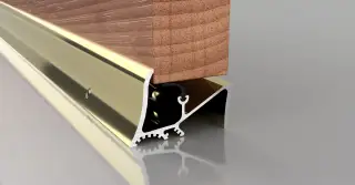 Stormguard Superseal Rubber Threshold Door Sill 2438mm Gold &lpar;04CP0112438G&rpar;