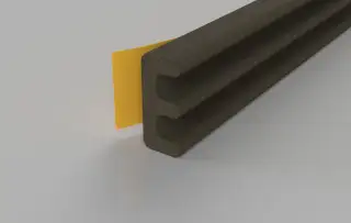Stormguard EPDM E Section Weatherstrip 10m Brown (05SR033010MB)