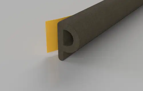 Click Here To Enlarge This Photo Of Stormguard EPDM P Section Weatherstrip 10m Brown (05SR034010MB)