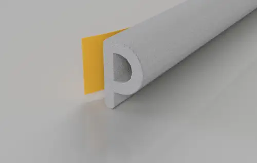 Click Here To Enlarge This Photo Of Stormguard EPDM P Section Weatherstrip 10m White (05SR034010MW)
